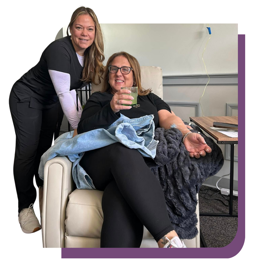 Synergy 365 wellness specialist providing therapy treatment to client